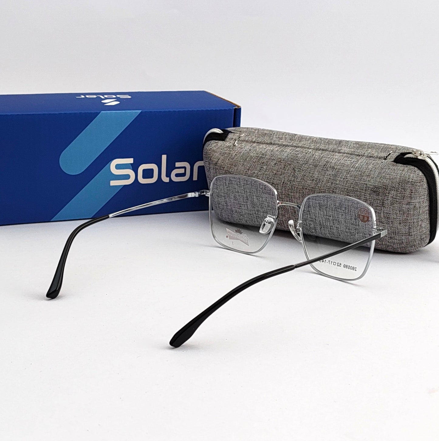 Rectangular silver frames 116