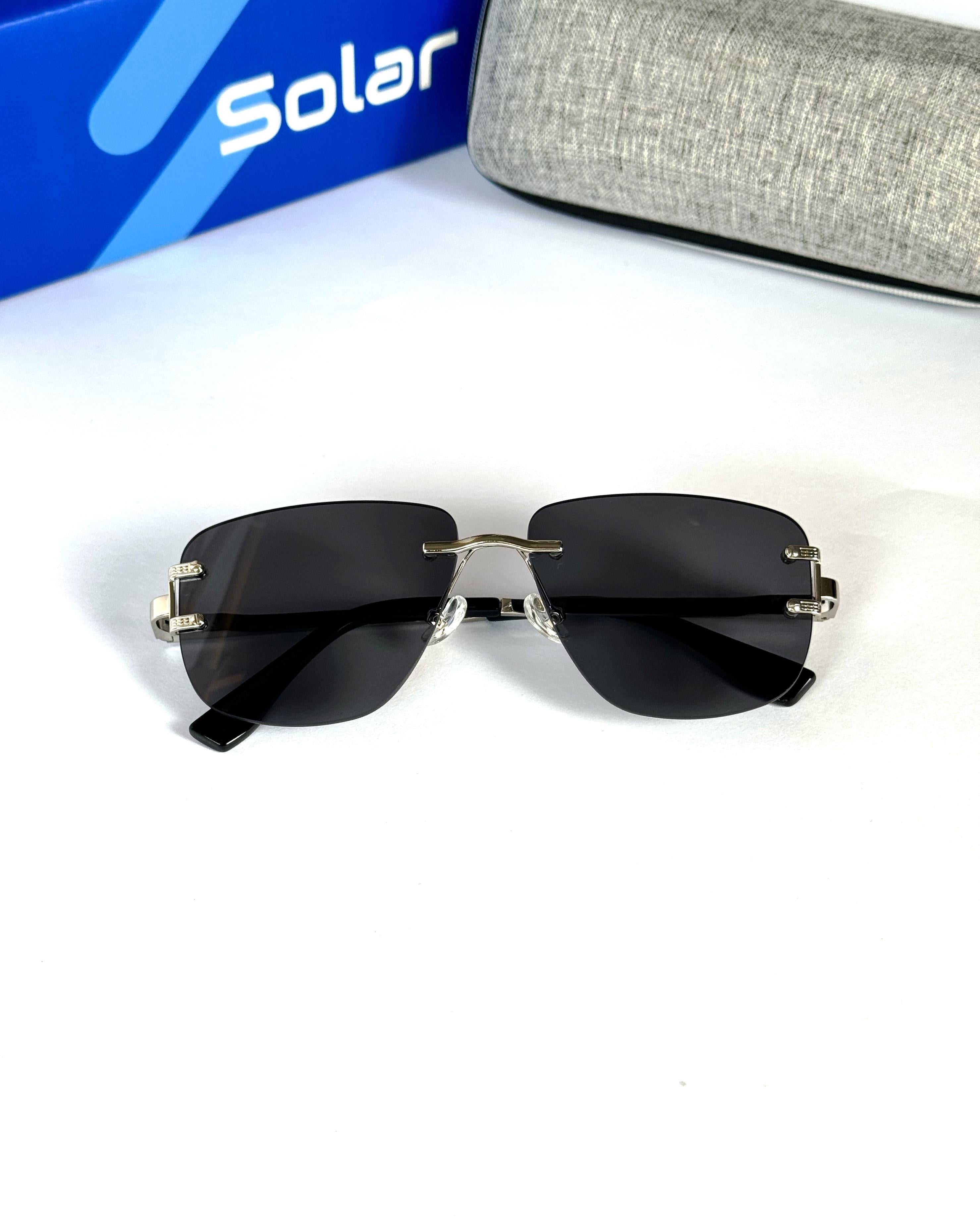 Mens rimless sunglasses 621