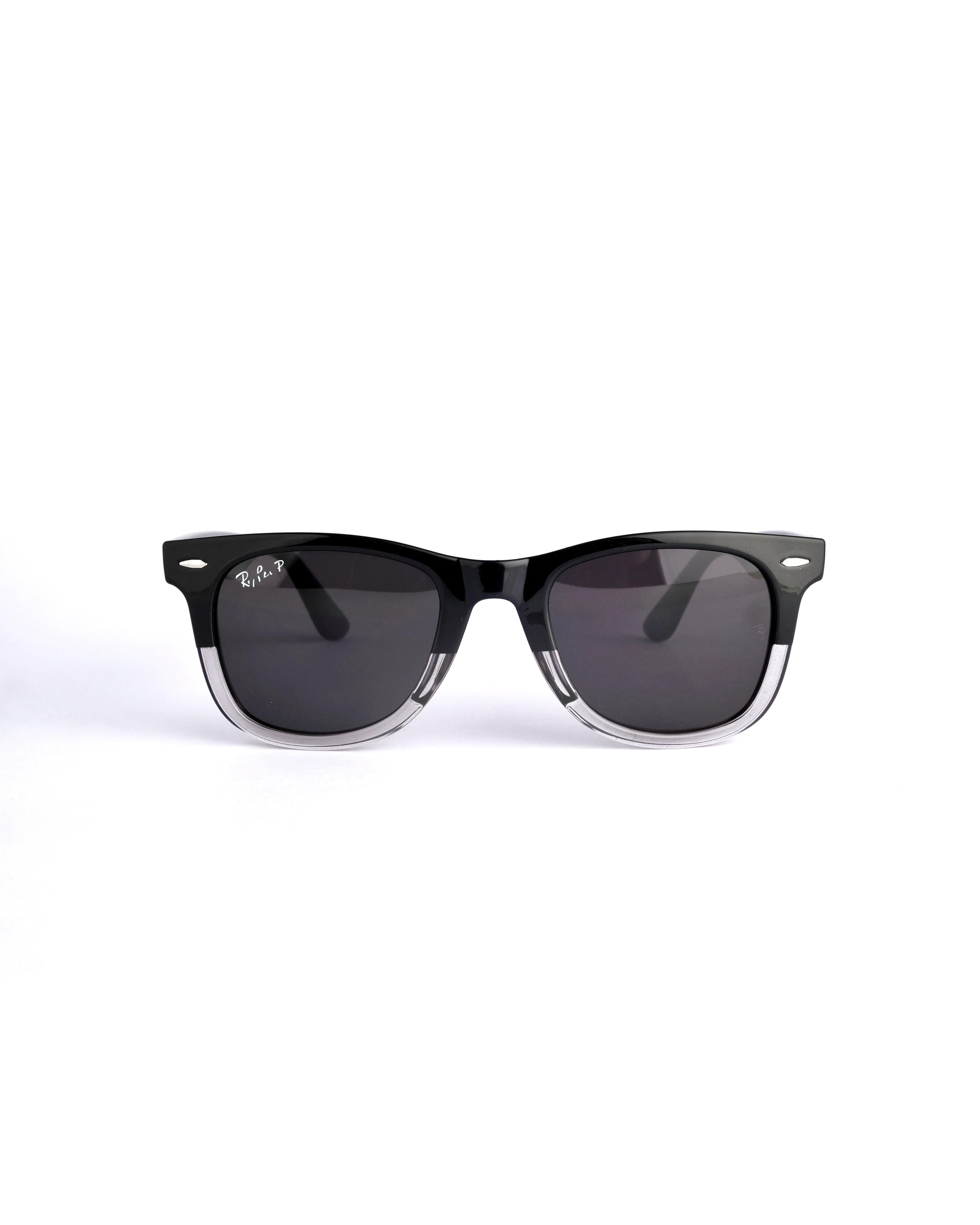 Branded  dual black Wayfarer sunglass  662
