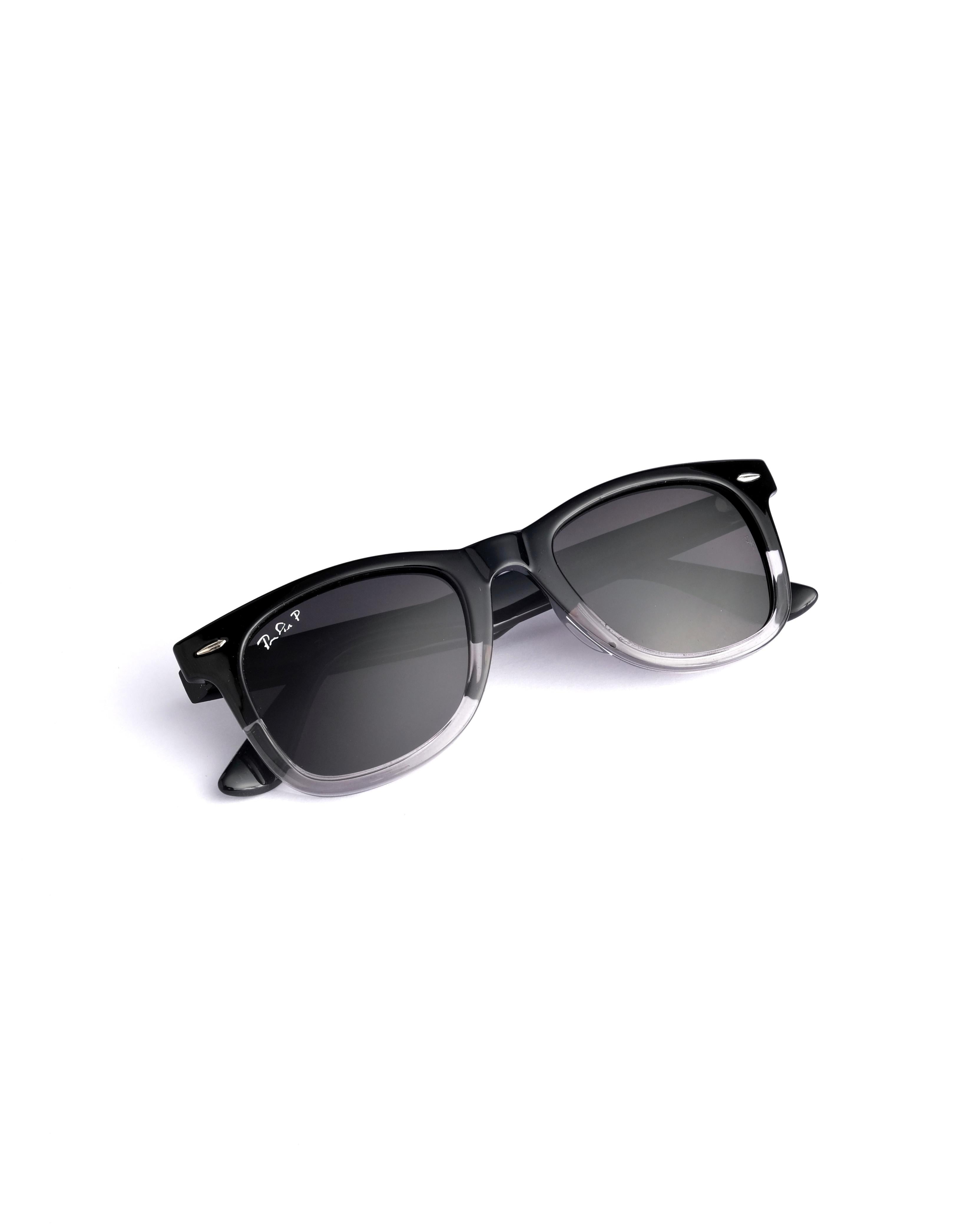 Branded  dual black Wayfarer sunglass  662