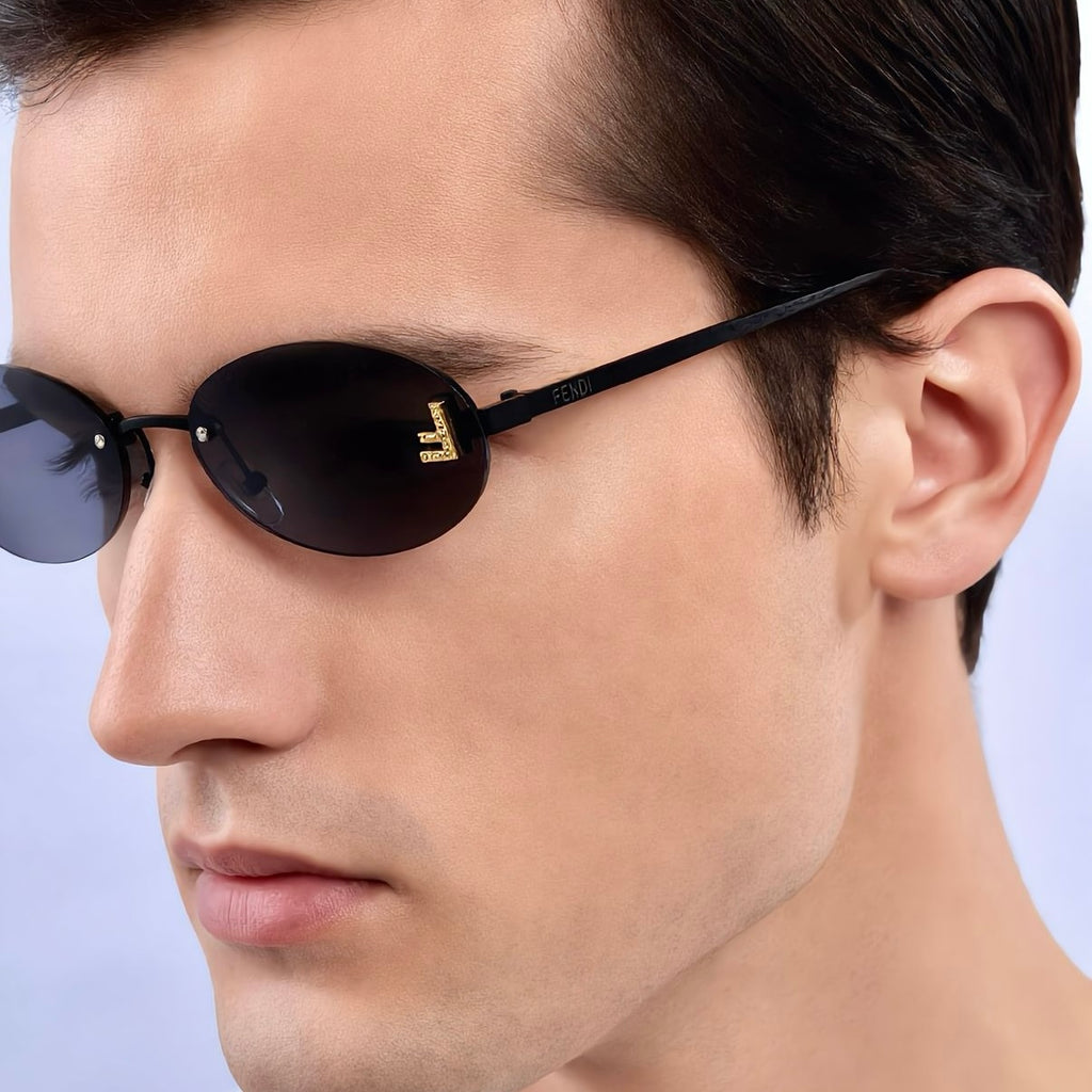 Rimless mens sunglass 581