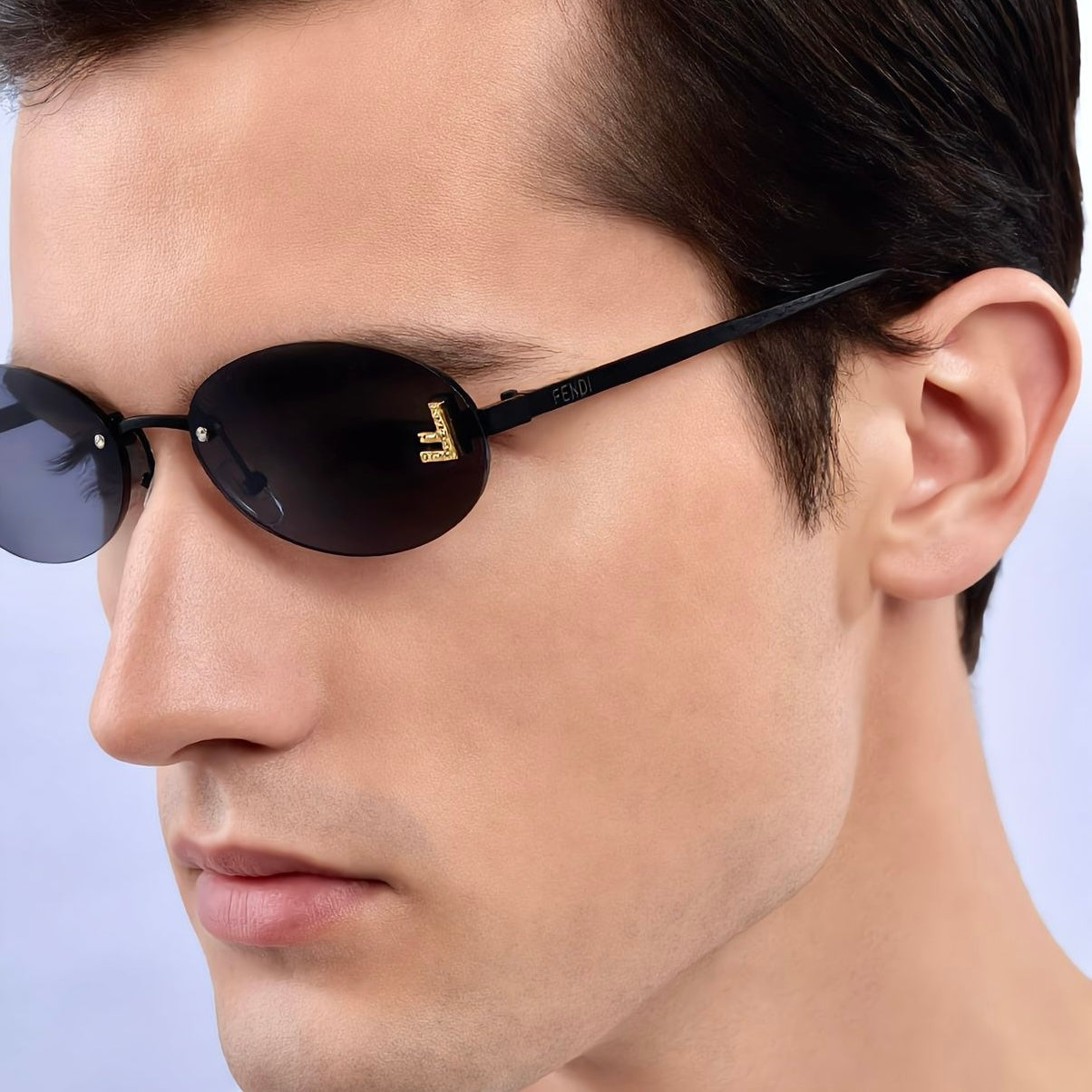Rimless mens sunglass 581