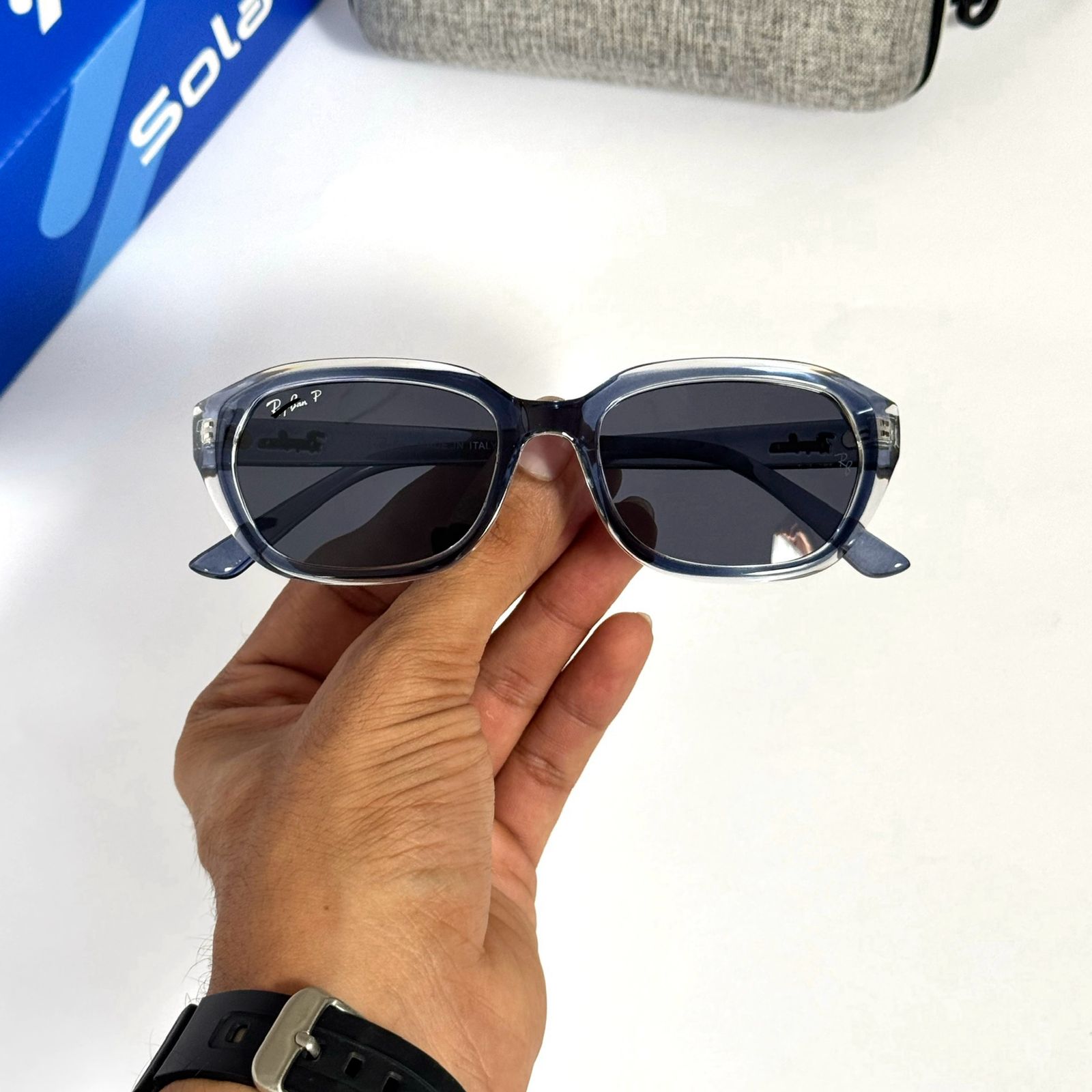 Branded dual transparent sunglass  666