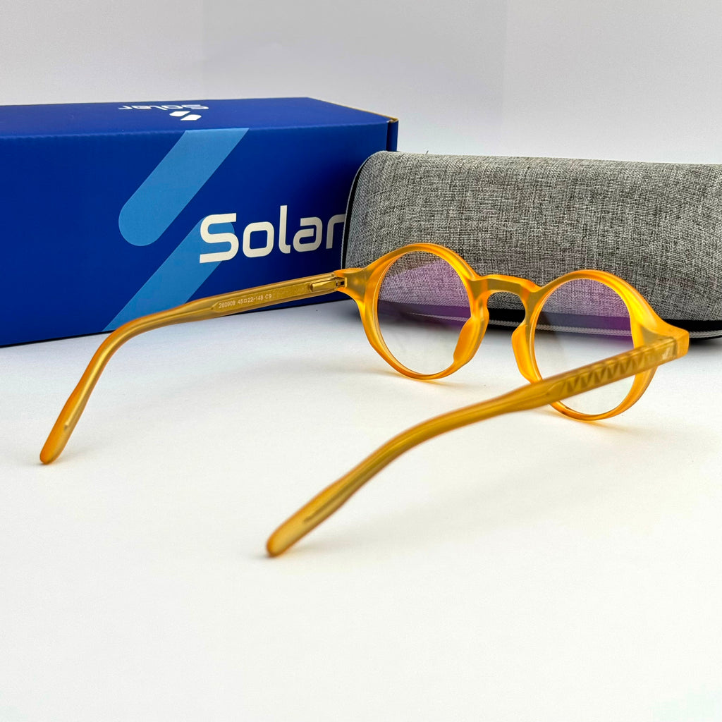 Orange Round frames 086