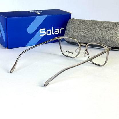 Unisex Feather light Gray Transparent frames 070