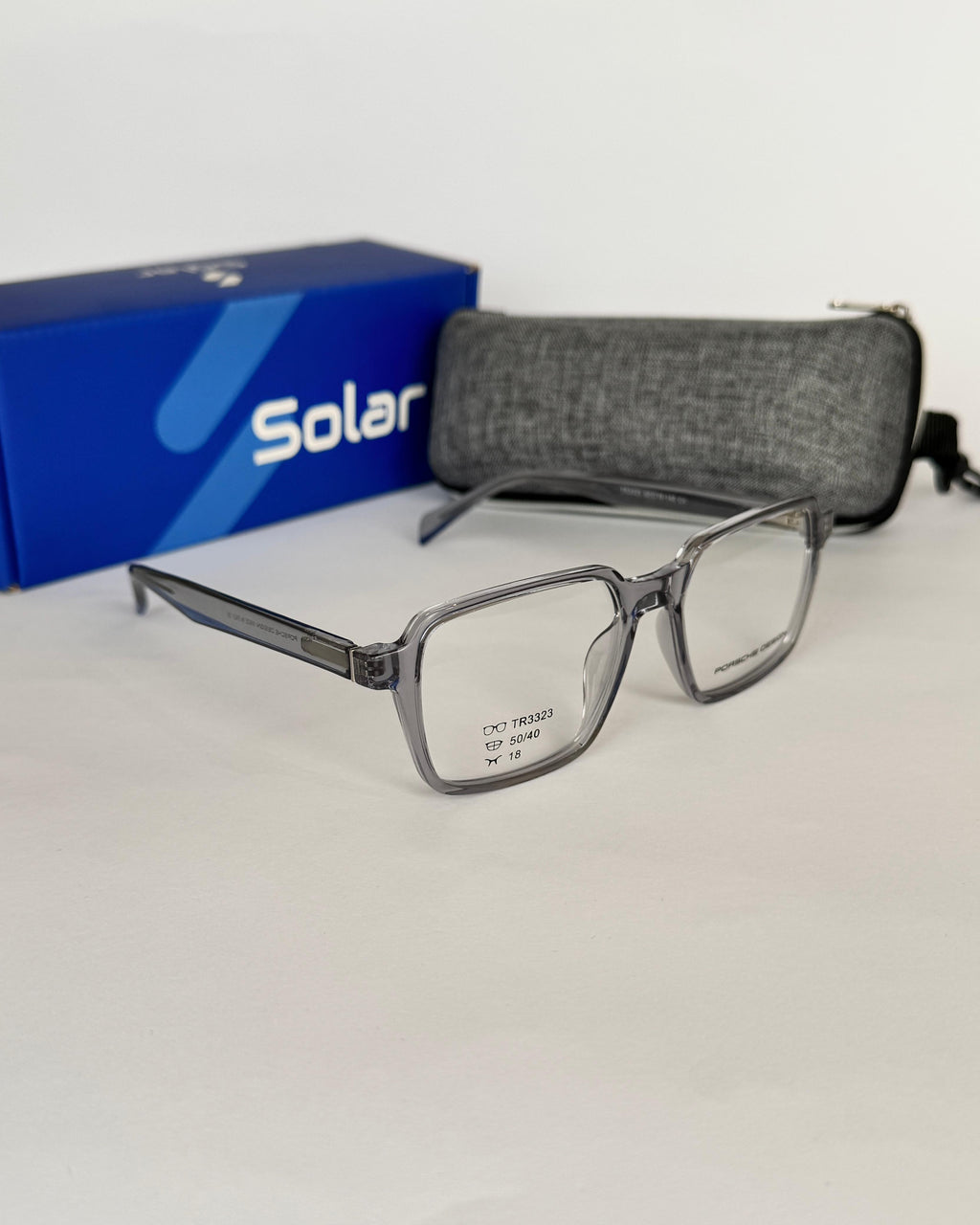 Premium Optical Square Frames Grey - c13
