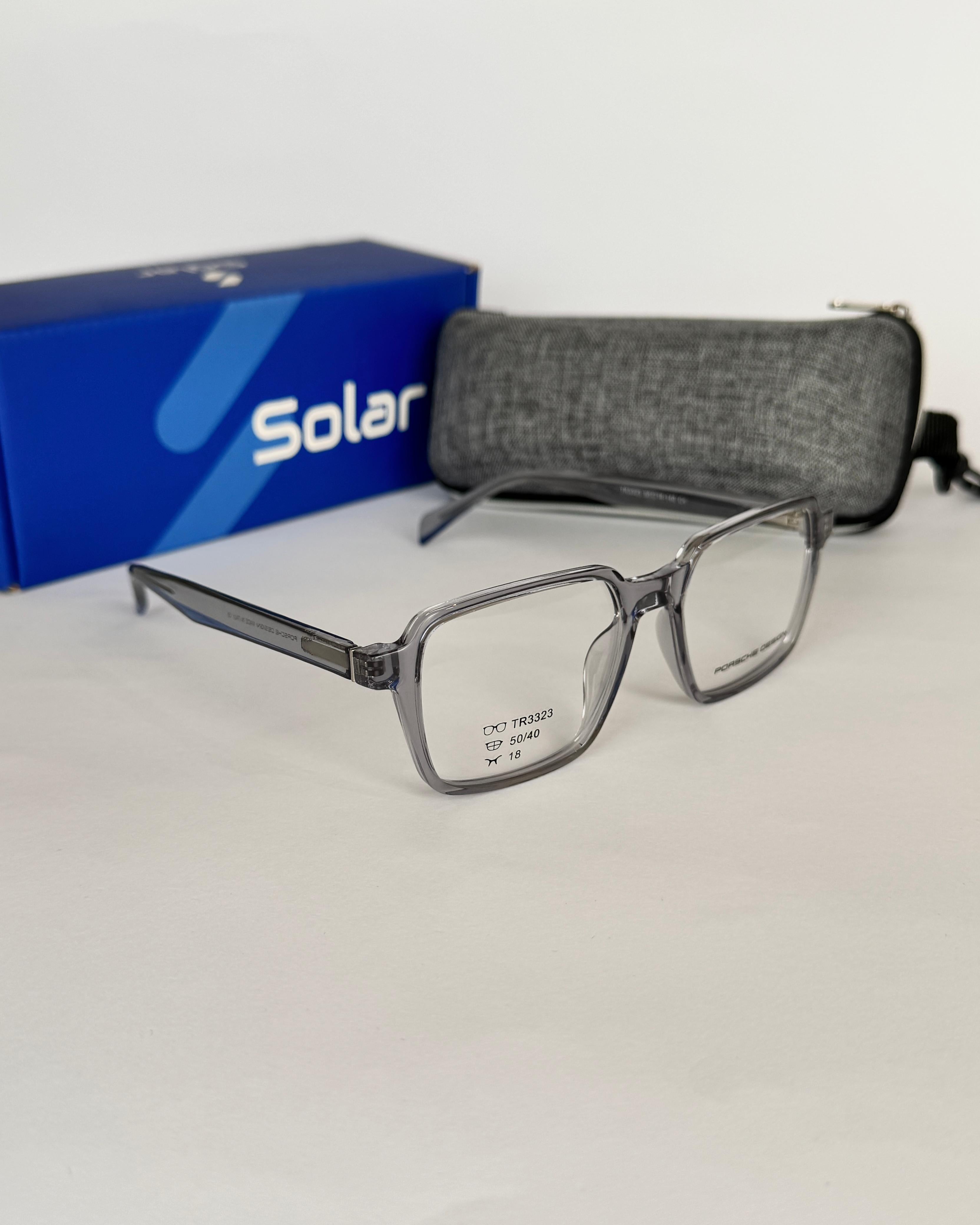 Premium Optical Square Frames Grey - c13