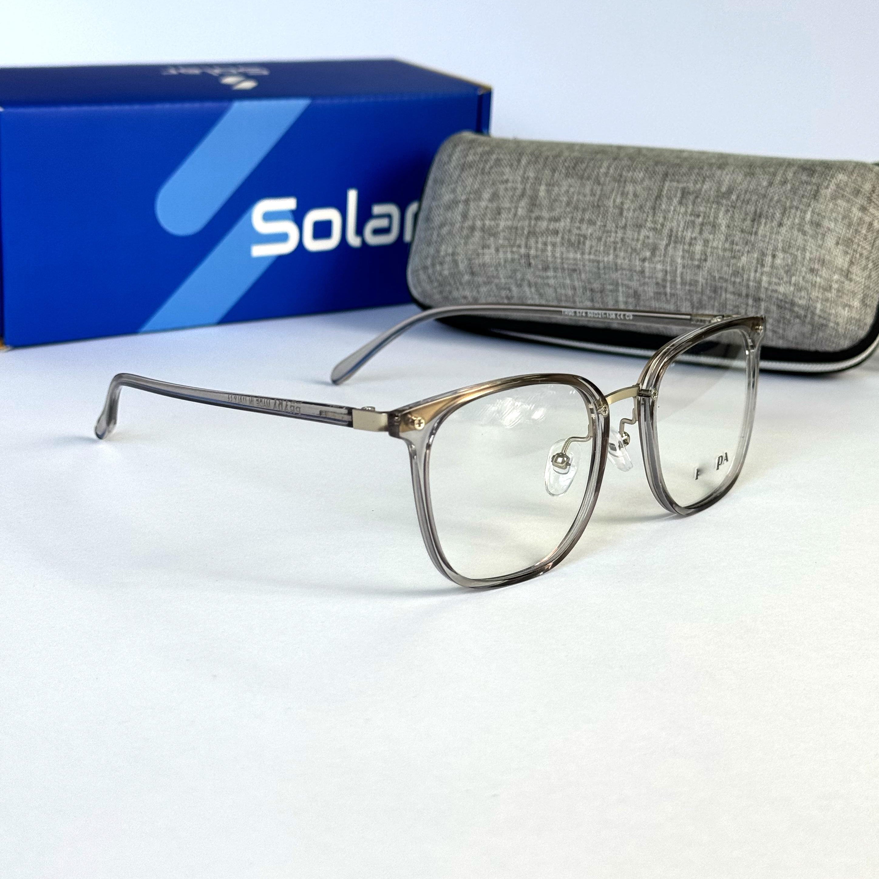 Unisex Feather light Gray Transparent frames 070