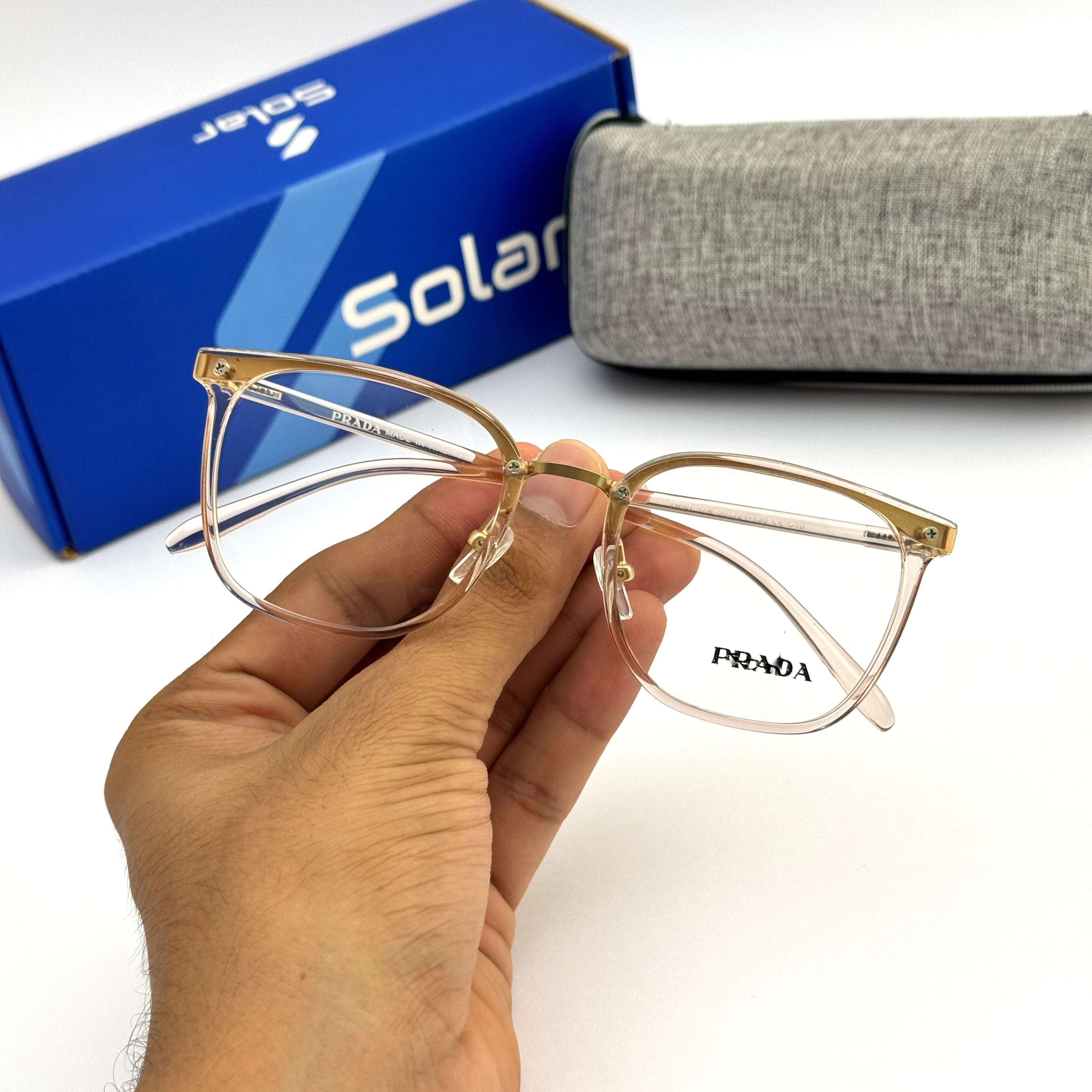Unisex Feather light rose gold frames 122