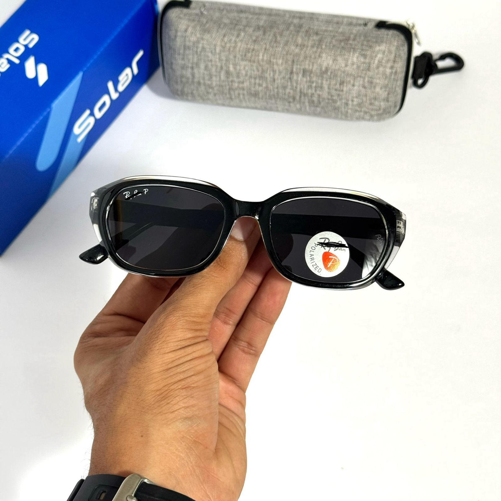 Branded Black Transparent sunglass  667