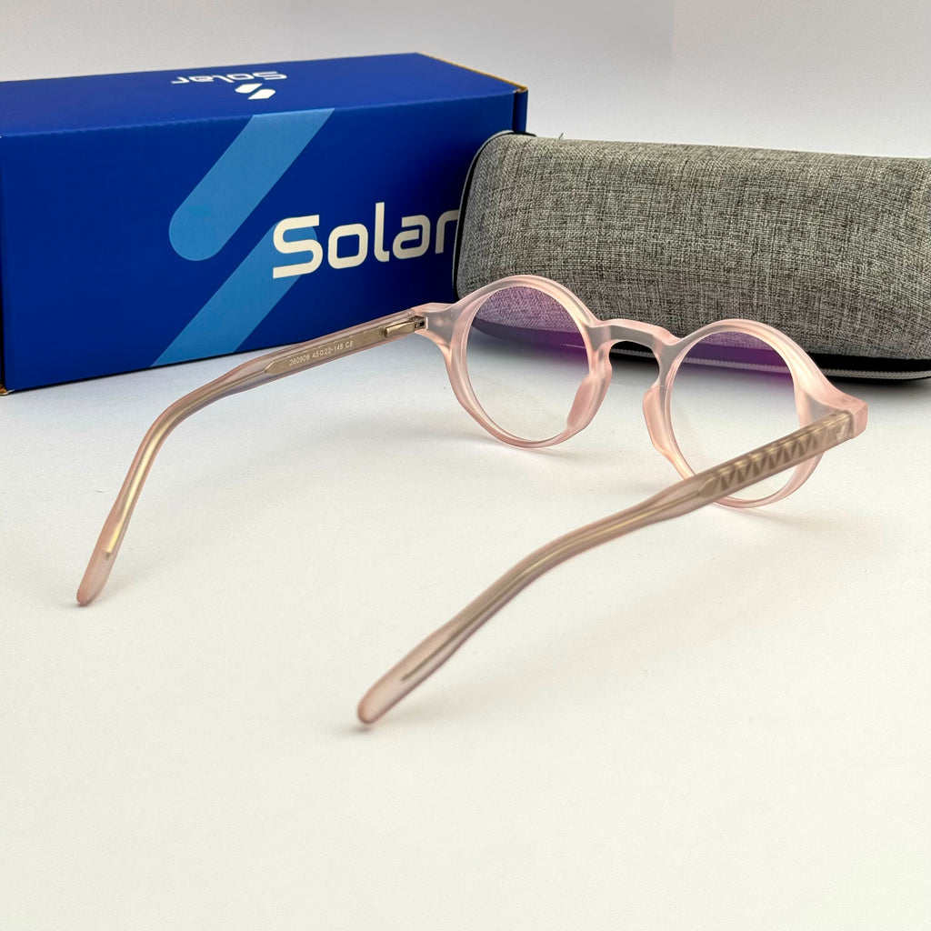 Peach Round frames 087