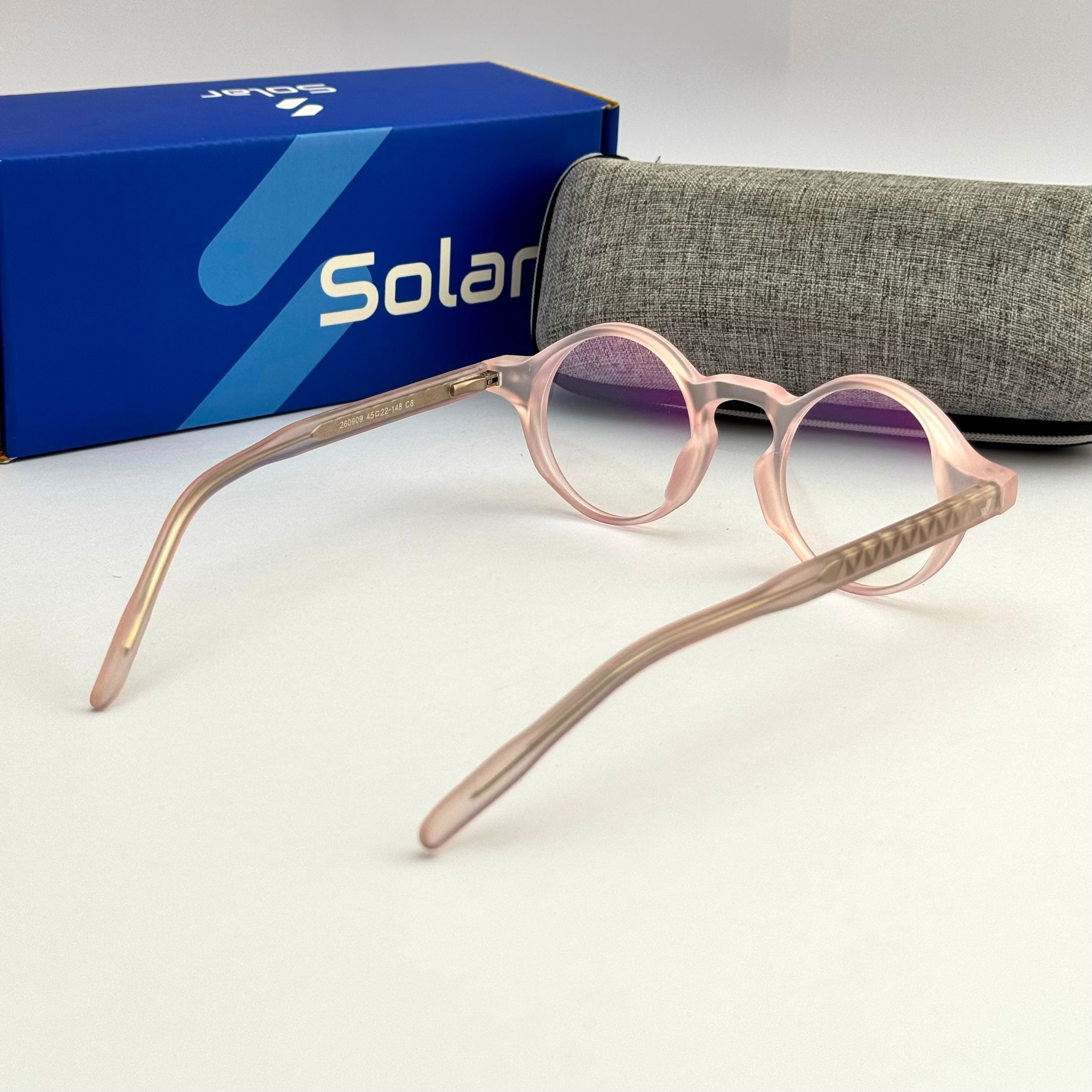 Peach Round frames 087