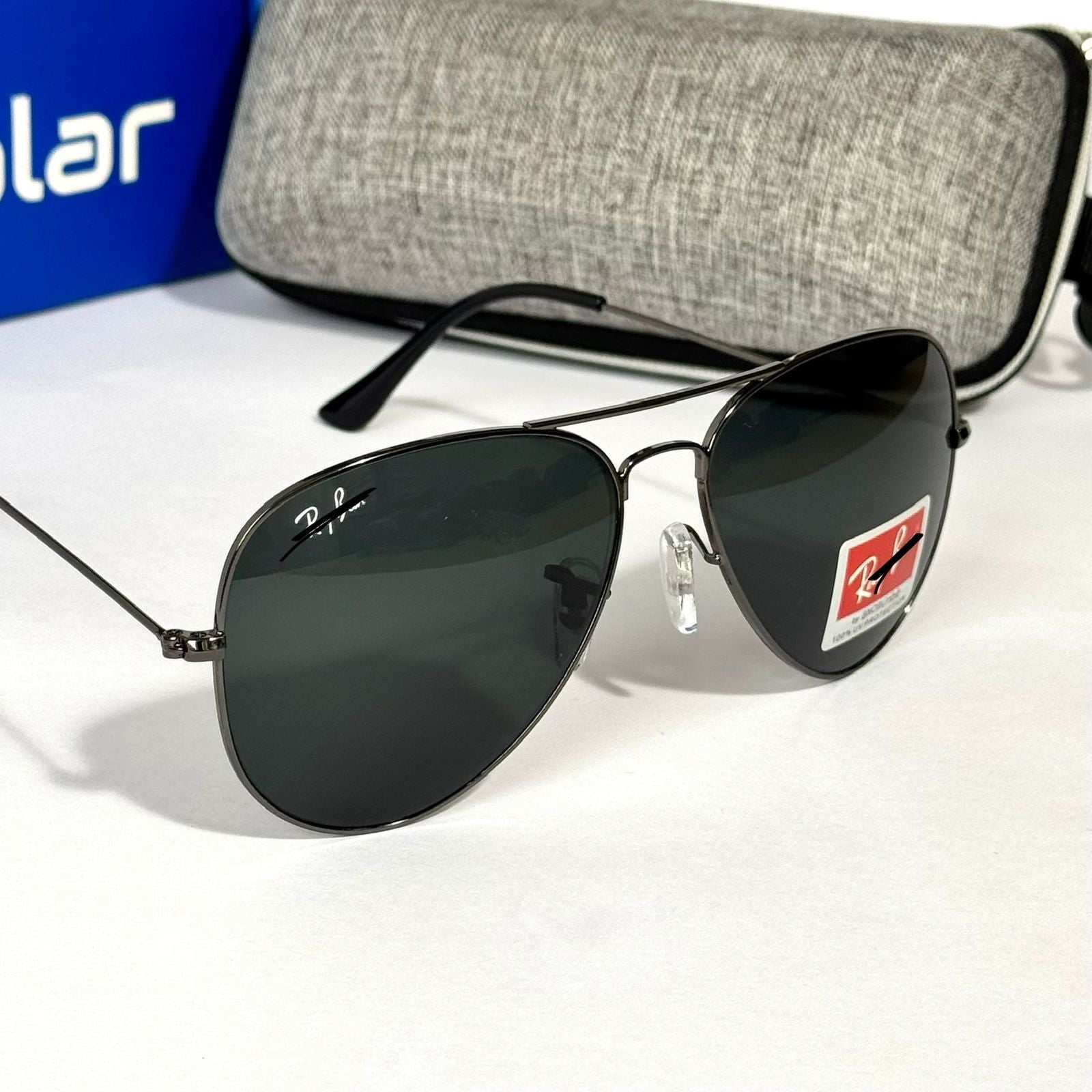 Glass lens Gunmetal grey Medium 427