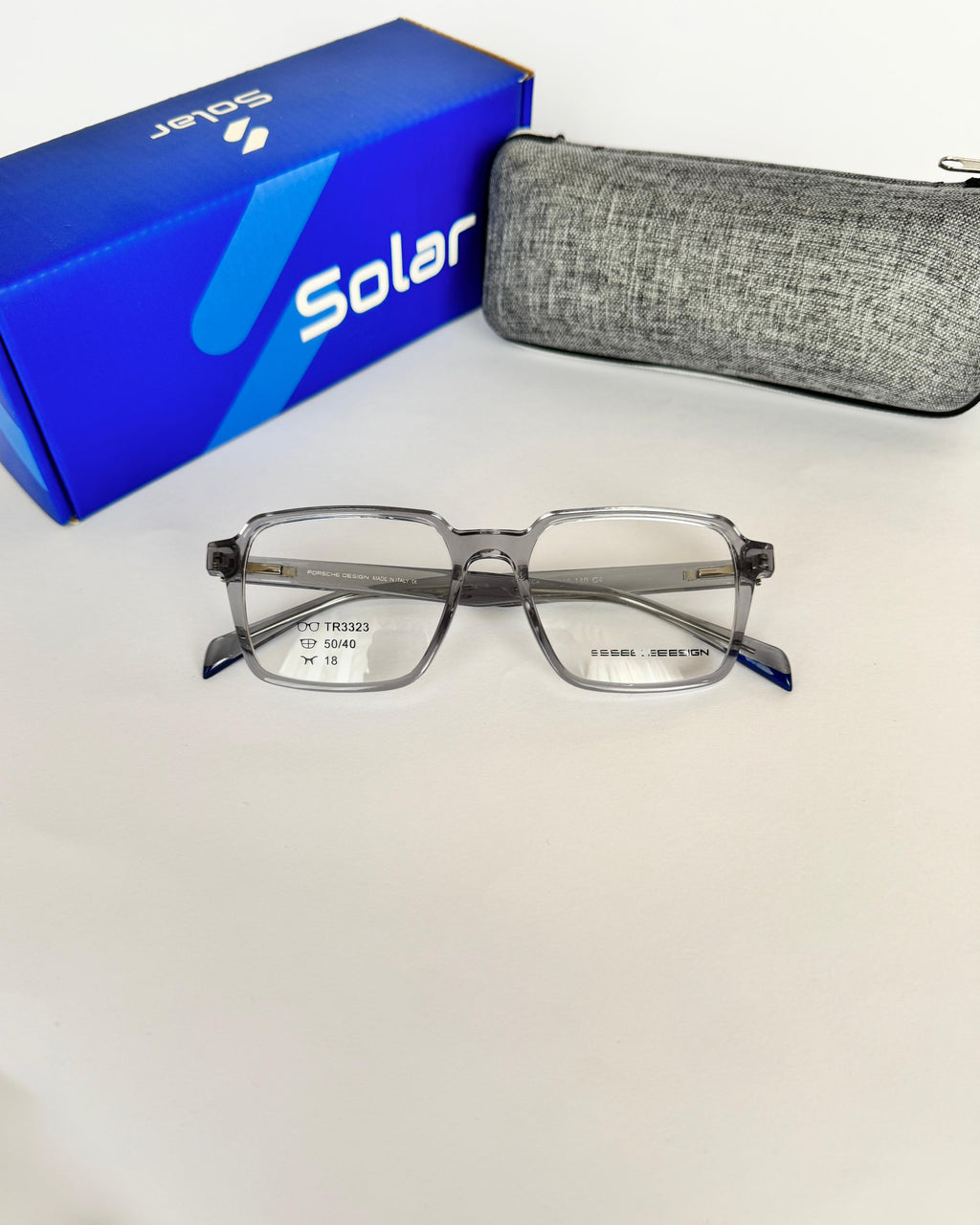 Premium Optical Square Frames Grey - c13