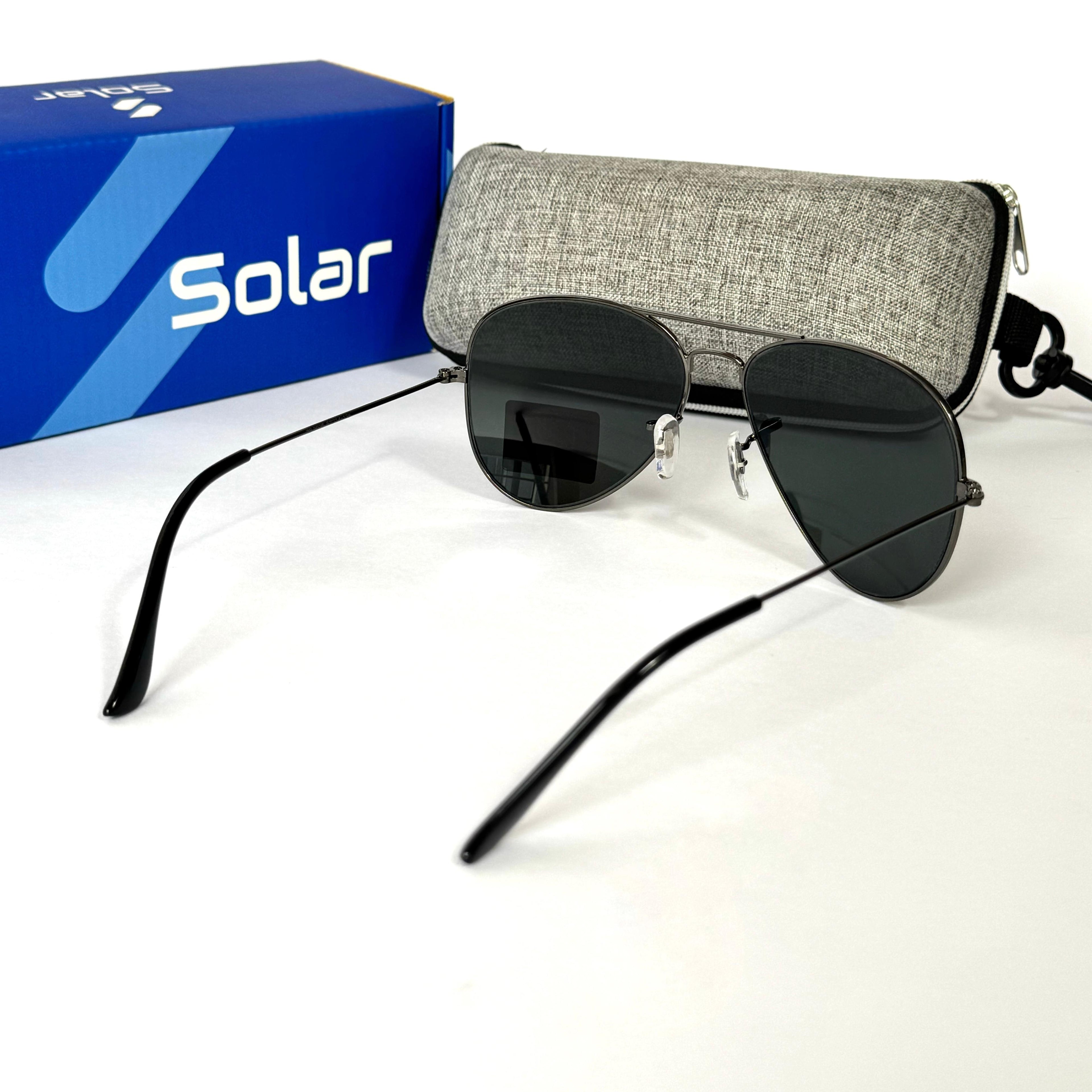 Glass lens Gunmetal grey Medium 427